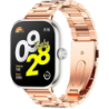 Bracelet Métal Maillons Xiaomi Smart Band 10 Pro / 9 Pro / 8 Pro et Redmi Watch 6 / 6 Active / 6 Lite / 5 / 4 Dorée Rose