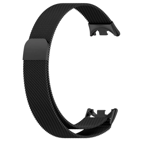 Bracelet Milanais Magnétique Xiaomi Mi Smart Band 9 / Mi Smart Band 8 Noir