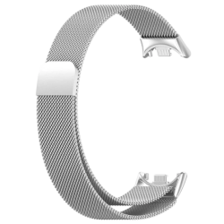 Bracelet Milanais Magnétique Xiaomi Mi Smart Band 9 / Mi Smart Band 8 Argentée