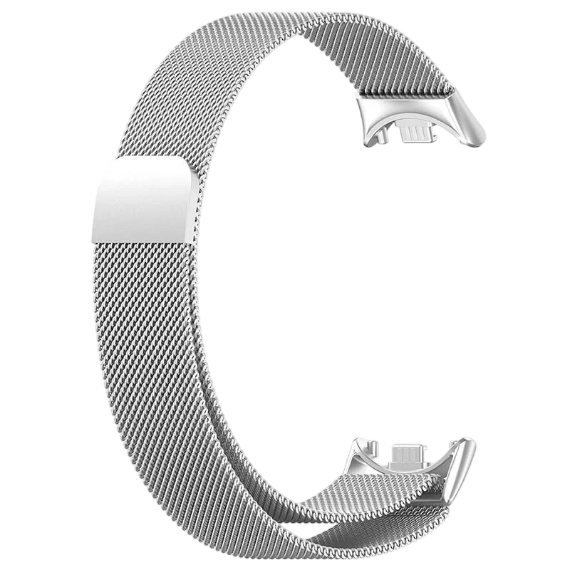 Bracelet Milanais Magnétique Xiaomi Mi Smart Band 9 / Mi Smart Band 8 Argentée