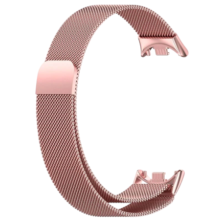 Bracelet Milanais Magnétique Xiaomi Mi Smart Band 9 / Mi Smart Band 8 Dorée Rose