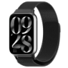 Bracelet Milanais Magnétique Xiaomi Smart Band 10 Pro / 9 Pro / 8 Pro et Redmi Watch 6 / 6 Active / 6 Lite / 5 / 4 Noir
