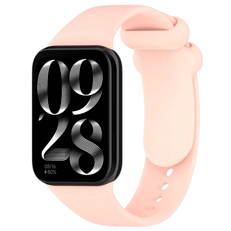 Bracelet Xiaomi Smart Band 10 Pro / 9 Pro / 8 Pro et Redmi Watch 6 / 6 Active / 6 Lite / 5 / 4 Silicone Rose
