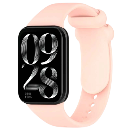 Bracelet Xiaomi Smart Band 10 Pro / 9 Pro / 8 Pro et Redmi Watch 6 / 6 Active / 6 Lite / 5 / 4 Silicone Rose
