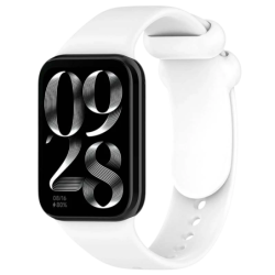Bracelet Xiaomi Smart Band 10 Pro / 9 Pro / 8 Pro et Redmi Watch 6 / 6 Active / 6 Lite / 5 / 4 Silicone Blanc