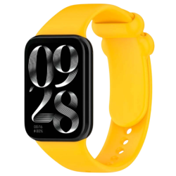 Bracelet Xiaomi Smart Band 10 Pro / 9 Pro / 8 Pro et Redmi Watch 6 / 6 Active / 6 Lite / 5 / 4 Silicone Jaune