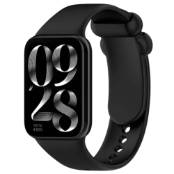 Bracelet Xiaomi Smart Band 10 Pro / 9 Pro / 8 Pro et Redmi Watch 6 / 6 Active / 6 Lite / 5 / 4 Silicone Noir