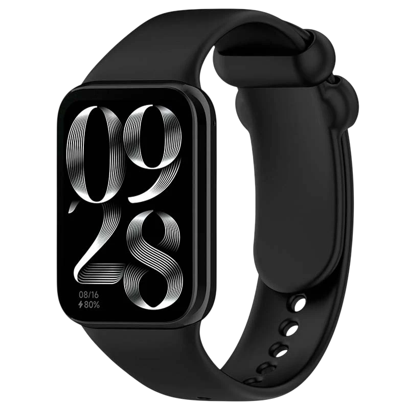 Bracelet Xiaomi Smart Band 10 Pro / 9 Pro / 8 Pro et Redmi Watch 6 / 6 Active / 6 Lite / 5 / 4 Silicone Noir