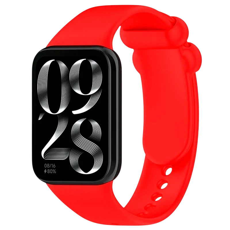 Bracelet Xiaomi Smart Band 10 Pro / 9 Pro / 8 Pro et Redmi Watch 6 / 6 Active / 6 Lite / 5 / 4 Silicone Rouge