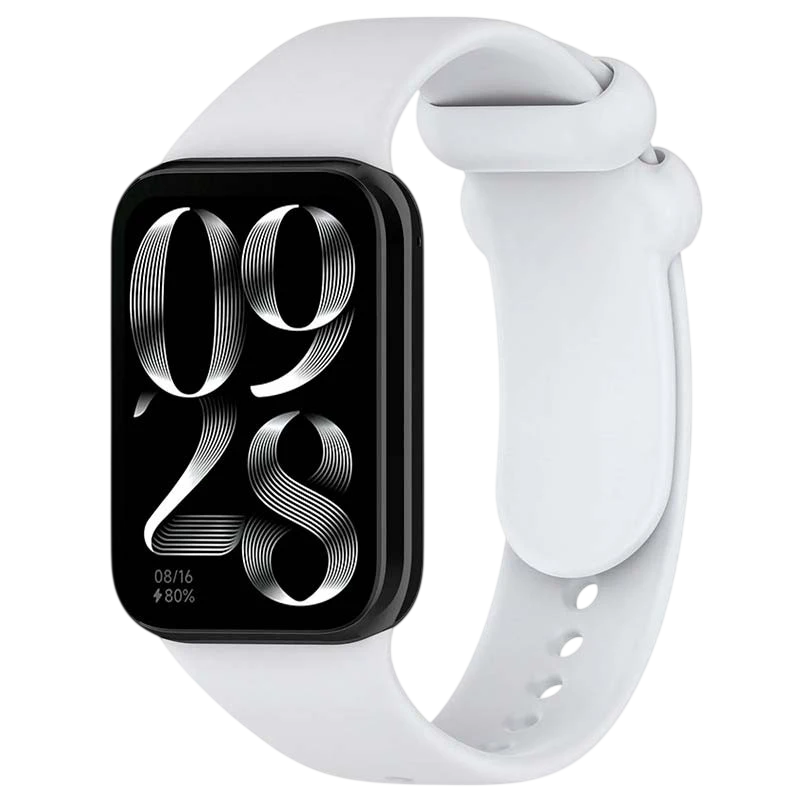 Bracelet Xiaomi Smart Band 10 Pro / 9 Pro / 8 Pro et Redmi Watch 6 / 6 Active / 6 Lite / 5 / 4 Silicone Gris Clair