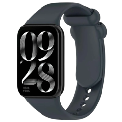 Bracelet Xiaomi Smart Band 10 Pro / 9 Pro / 8 Pro et Redmi Watch 6 / 6 Active / 6 Lite / 5 / 4 Silicone Gris Sombre