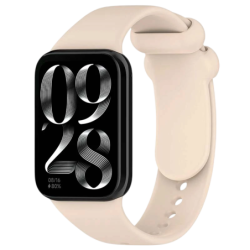 Bracelet Xiaomi Smart Band 10 Pro / 9 Pro / 8 Pro et Redmi Watch 6 / 6 Active / 6 Lite / 5 / 4 Silicone Ivoire