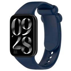 Bracelet Xiaomi Smart Band 10 Pro / 9 Pro / 8 Pro et Redmi Watch 6 / 6 Active / 6 Lite / 5 / 4 Silicone Bleu Marine