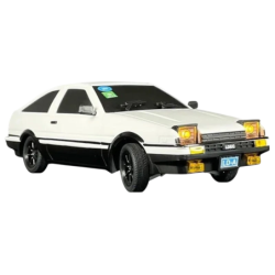LD1801 AE86 1/18 2.4G (Gyro Version) Drift Blanc 10km/h 20m de portée 500mAh 30 min Voiture RC
