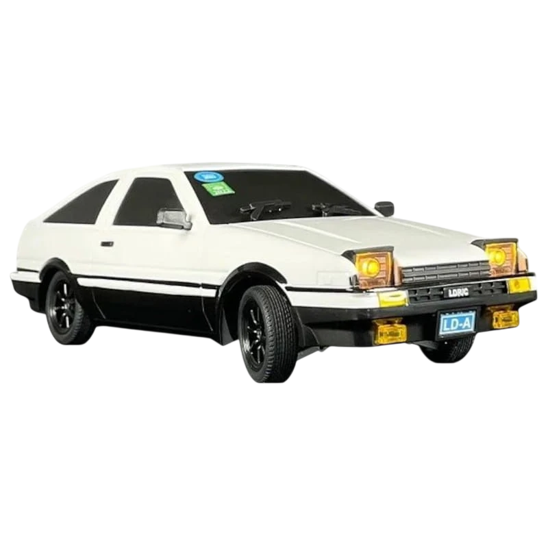LD1801 AE86 1/18 2.4G (Gyro Version) Drift Blanc 10km/h 20m de portée 500mAh 30 min Voiture RC