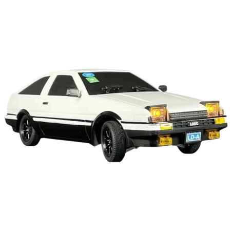 LD1801 AE86 1/18 2.4G (Gyro Version) Drift Blanc 10km/h 20m de portée 500mAh 30 min Voiture RC