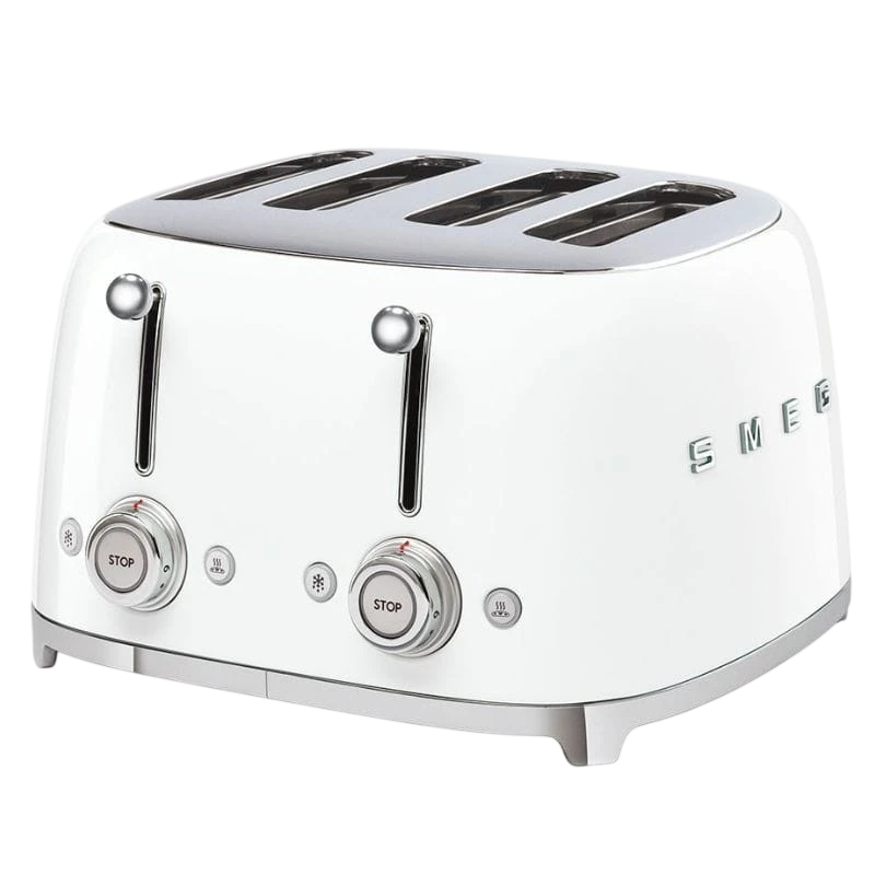 Smeg TSF03WHEU 4 tranches 2000 W Blanc Grille-pain