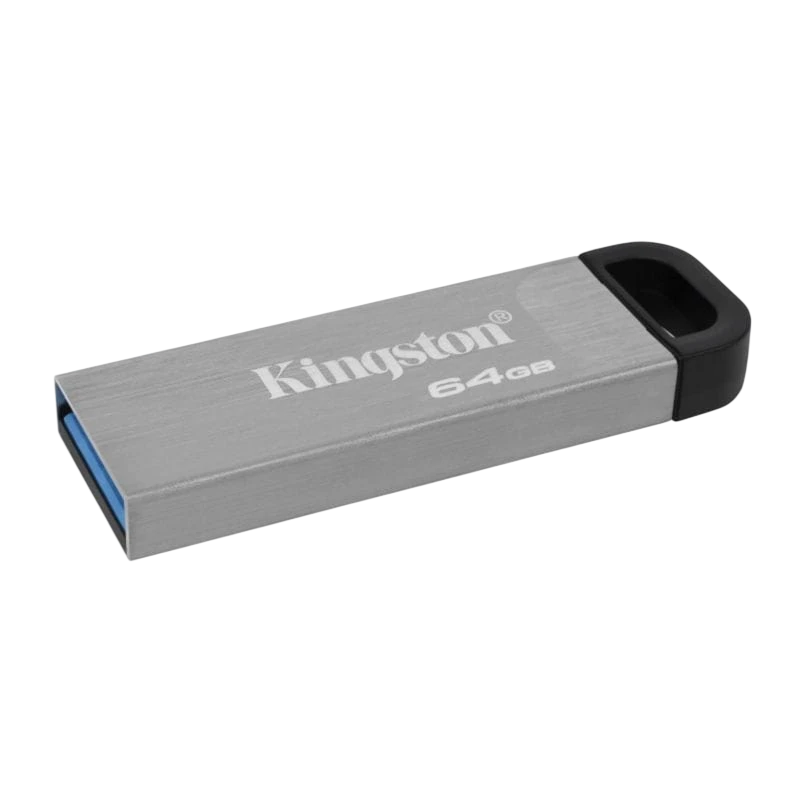 Kingston DataTraveler Kyson 64GB Argent USB 3.2 Gen 1 200MB/s Clé mémoire