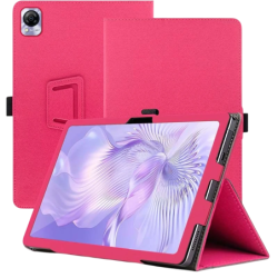 Coque Intelligent en PU Blackview MEGA 1 avec Support Rose
