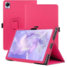 Coque Intelligent en PU Blackview MEGA 1 avec Support Rose