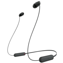 Sony WI-C100 Sports Noir Bluetooth 5.0 25h IPX4 Écouteurs sans fil