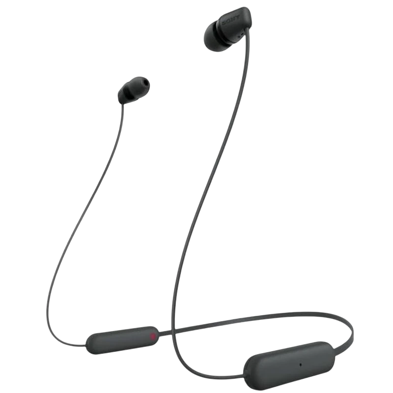 Sony WI-C100 Sports Noir Bluetooth 5.0 25h IPX4 Écouteurs sans fil