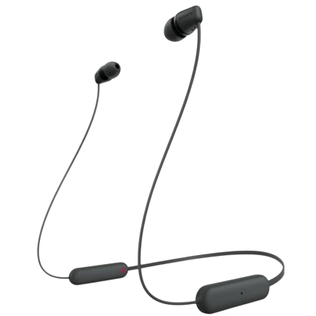 Sony WI-C100 Sports Noir Bluetooth 5.0 25h IPX4 Écouteurs sans fil
