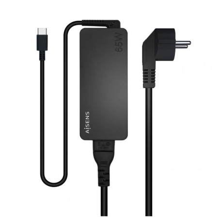 AISENS ASCH-1PD65D-BK 65 W USB Noir - Chargeur pour ordinateur portable
