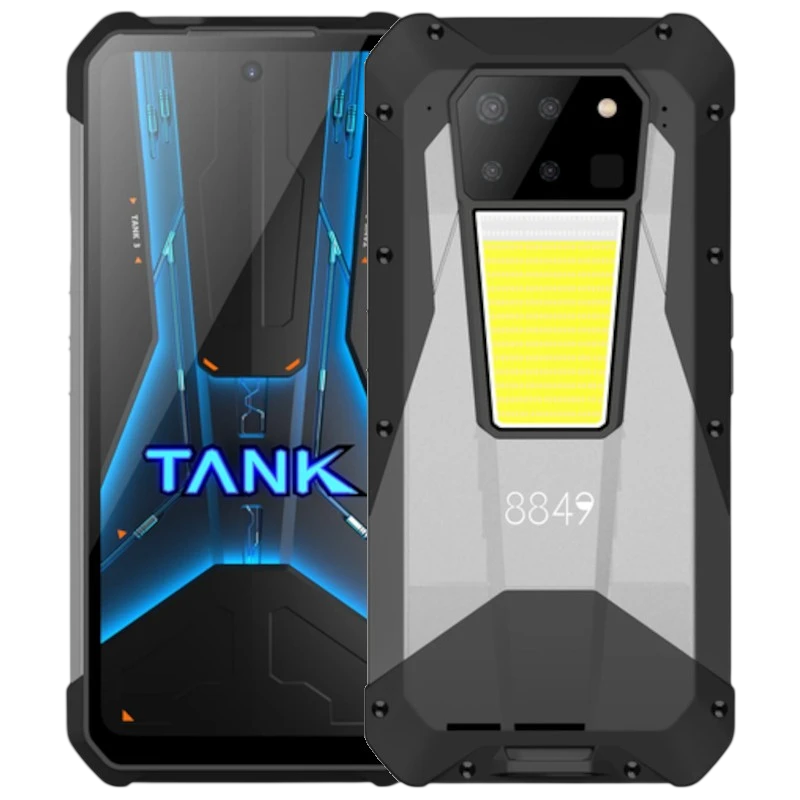 Unihertz 8849 Tank 3 Pro 5G 16GB/512GB Noir IP68 6,79 pouces IPS 120Hz 200MP 23800mAh 120W NFC