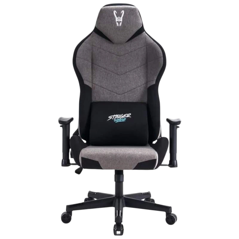Woxter Stinger Station Titan Dark 120kg accoudoirs 2D inclinable tissu vérin classe 4 Chaise gaming