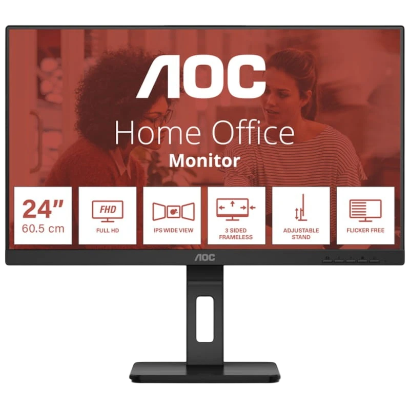 AOC E3 24E3QAF Noir 24 pouces Full HD IPS 4ms Écran