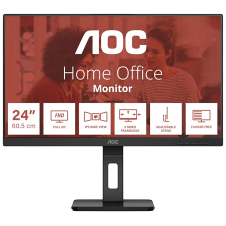 AOC E3 24E3QAF Noir 24 pouces Full HD IPS 4ms Écran