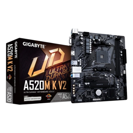 Gigabyte A520M K V2 AMD Socket AM4 64GB Micro ATX Noir Carte mère