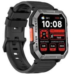 Blackview W60 Noir 2,01 pouces TFT 30 jours +100 sports IP68 Smartwatch