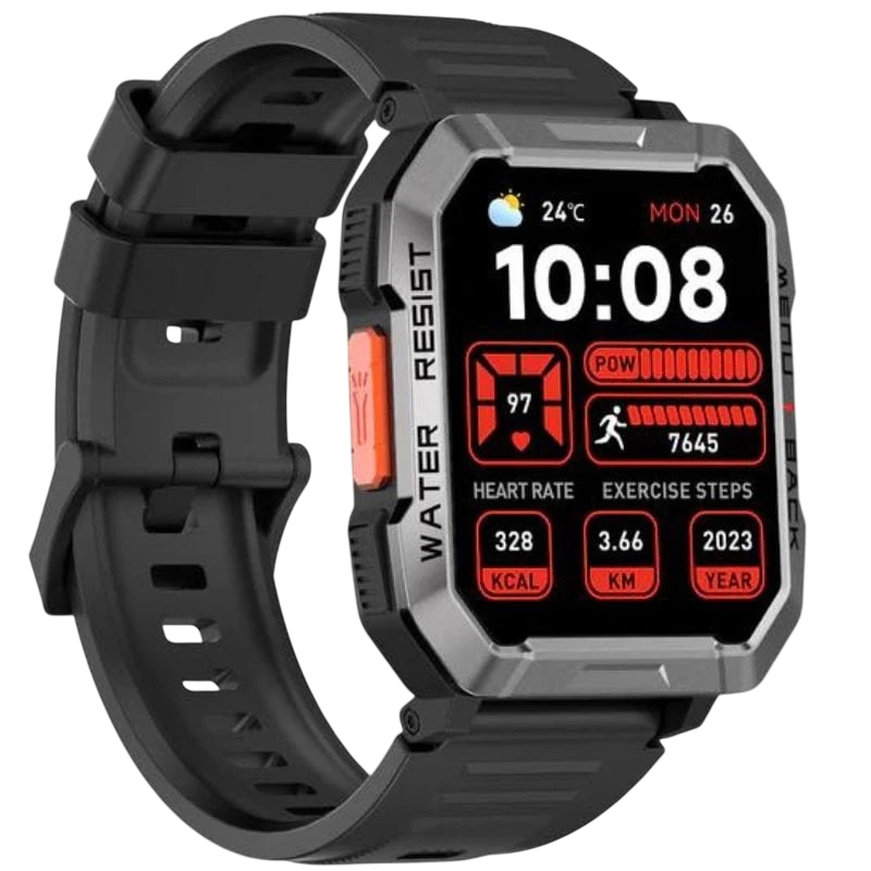 Blackview W60 Noir 2,01 pouces TFT 30 jours +100 sports IP68 Smartwatch
