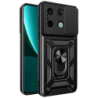Coque d'armure militaire pour Xiaomi Redmi Note 13 Pro 5G / Poco X6 5G avec protection de l'appareil photo, support métallique e