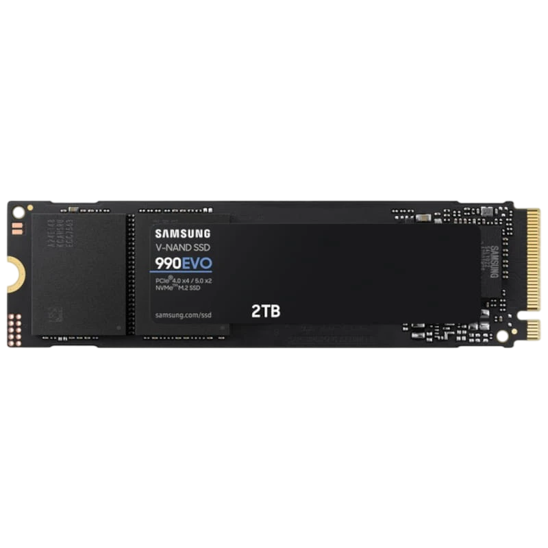 Samsung 990 EVO 2TB Noir NVMe M.2 PCIe 4.0 5000MB/s SSD