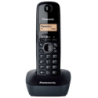 Panasonic KX-TG1611 Noir DECT identification de l'appelant 15h de conversation répertoire 50 contacts Téléphone sans fil