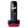 Panasonic KX-TG1611 Noir, Rouge DECT identification de l'appelant 15h de conversation Téléphone sans fil