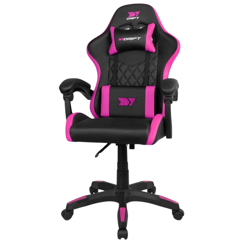 DRIFT DR35 Noir/Rose 100kg inclinable appuie-tête coussin lombaire Chaise gaming