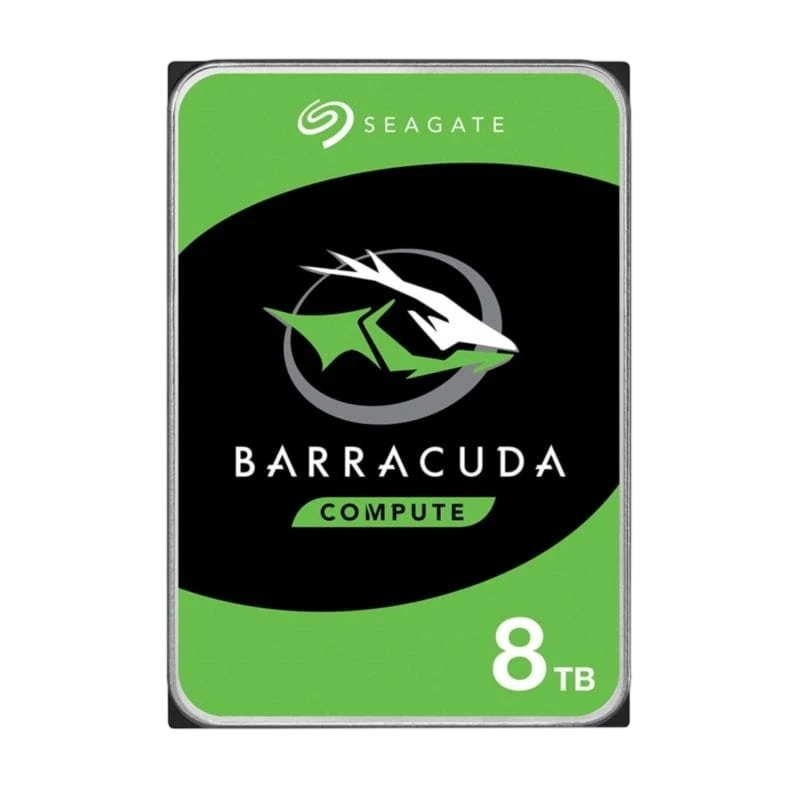 Seagate BarraCuda Compute 8TB Vert/Noir SATA 5400rpm Disque dur