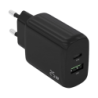 Aisens Chargeur double haute efficacité 25W 1xUSB Type-C / 1xUSB Noir