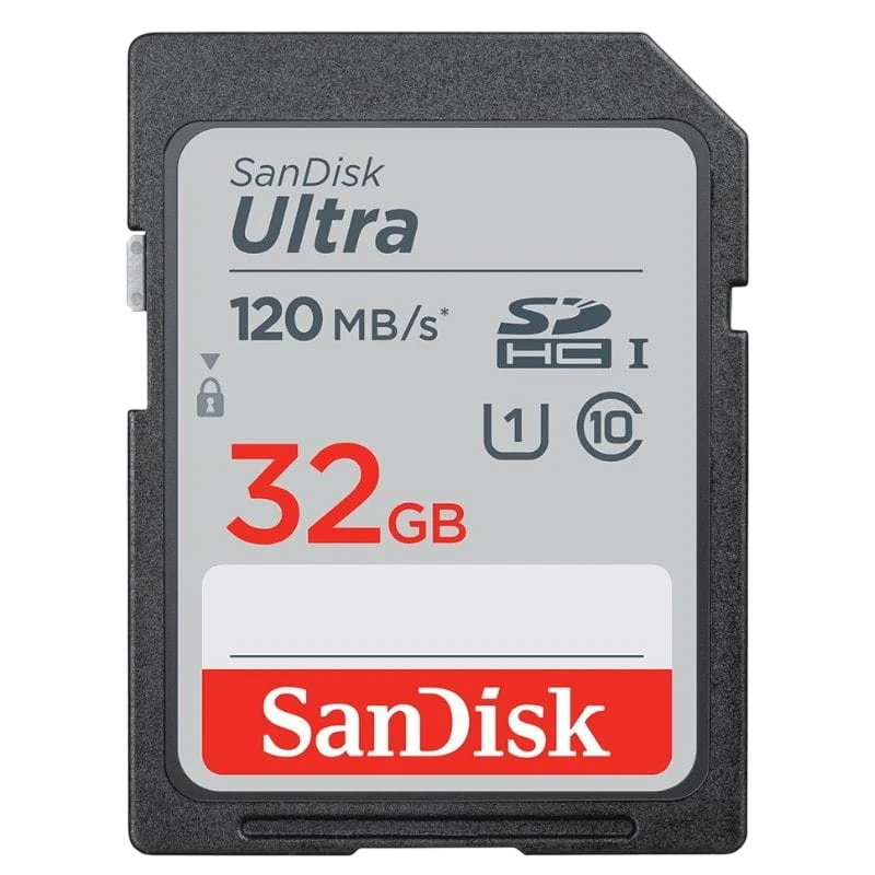 SanDisk Ultra 32GB Noir 120MB/s Classe 10 Carte mémoire