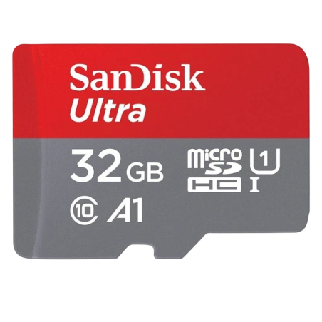 SanDisk Ultra 32GB Gris/Rouge 120MB/s A1 Carte microSD