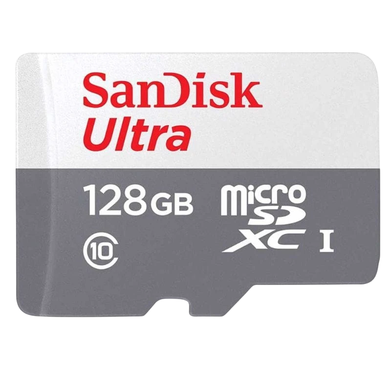 SanDisk Ultra 128GB Gris/Blanc Classe 10 Carte microSD