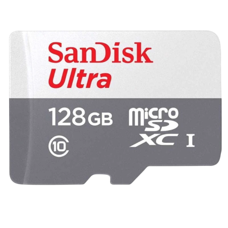 SanDisk Ultra 128GB Gris/Blanc Classe 10 Carte microSD