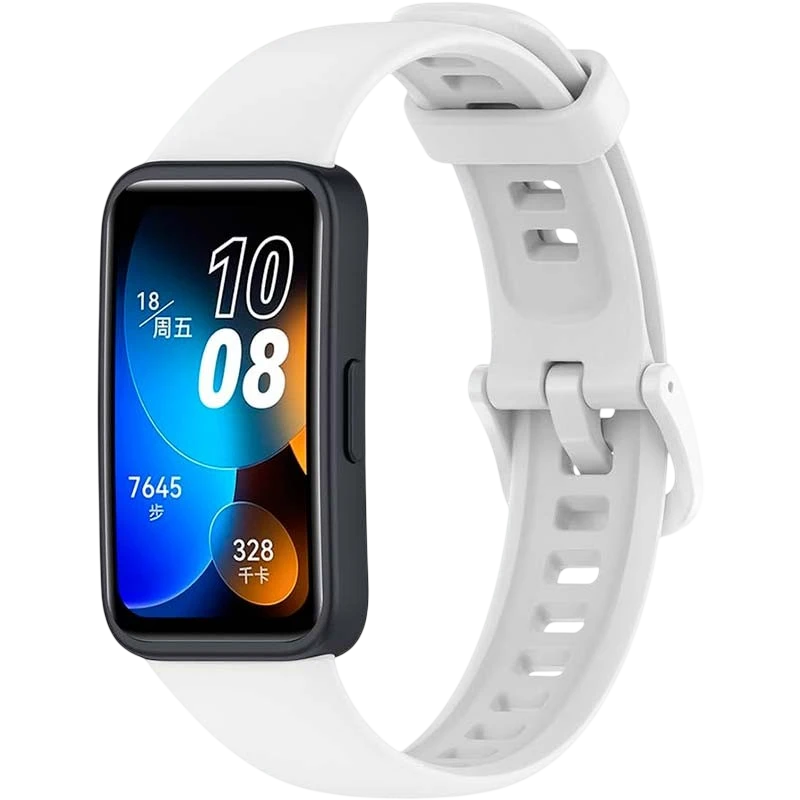 Bracelet Huawei Band 8 / Huawei Band 9 / Honor Band 9 Silicone Blanc