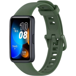 Bracelet Huawei Band 8 / Huawei Band 9 / Honor Band 9 Silicone Vert Sombre