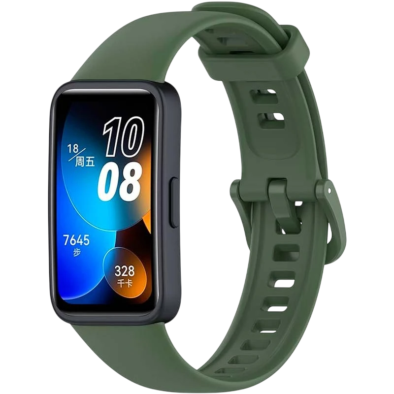 Bracelet Huawei Band 8 / Huawei Band 9 / Honor Band 9 Silicone Vert Sombre