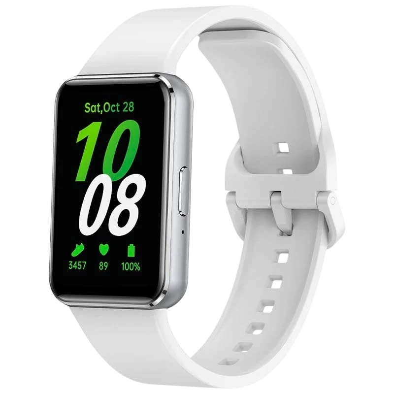 Bracelet en silicone Samsung Galaxy Fit 3 Blanc